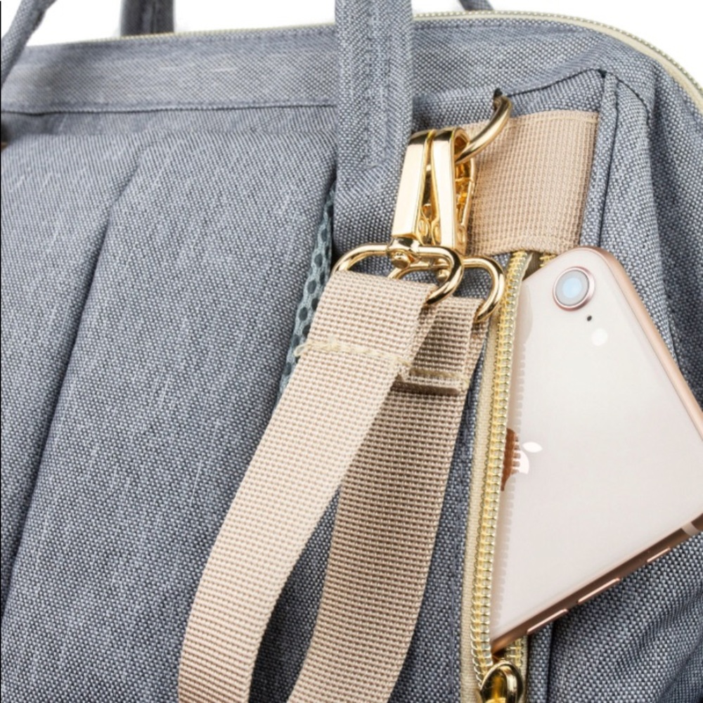 ✨New Gray Diaper Backpack✨ - Picture 6 of 8